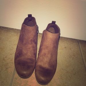 Tan booties